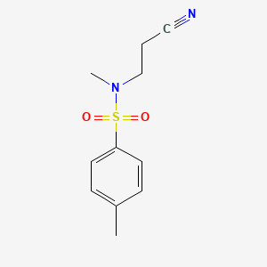 molecular formula C11H14N2O2S B3380950 N-(2-cyanoethyl)-N,4-dimethylbenzenesulfonamide CAS No. 21230-34-2