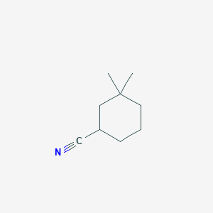 molecular formula C9H15N B3380963 3,3-Dimethylcyclohexane-1-carbonitrile CAS No. 212382-64-4