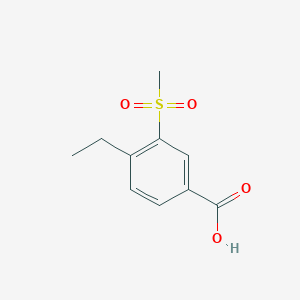 molecular formula C10H12O4S B3381003 4-Ethyl-3-methanesulfonylbenzoic acid CAS No. 213598-12-0