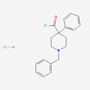 molecular formula C19H21Cl2NO B3381045 1-Benzyl-4-phenylpiperidine-4-carbonyl chloride hydrochloride CAS No. 2138256-21-8