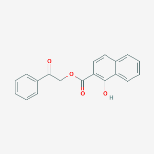 molecular formula C19H14O4 B338106 2-Oxo-2-phenylethyl 1-hydroxy-2-naphthoate 