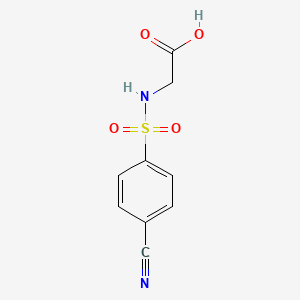 molecular formula C9H8N2O4S B3381066 2-(4-Cyanobenzenesulfonamido)acetic acid CAS No. 214841-99-3