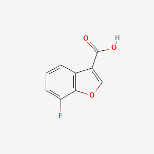 molecular formula C9H5FO3 B3381082 7-Fluoro-1-benzofuran-3-carboxylic acid CAS No. 215801-85-7