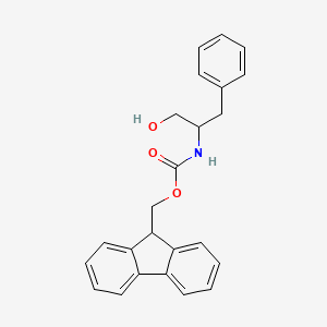 molecular formula C24H23NO3 B3381089 (9H-fluoren-9-yl)methyl N-(1-hydroxy-3-phenylpropan-2-yl)carbamate CAS No. 216222-96-7