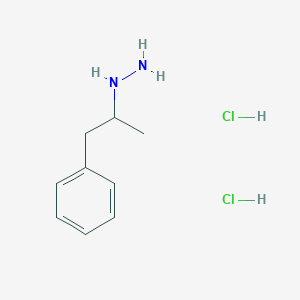molecular formula C9H16Cl2N2 B3381108 (1-Phenylpropan-2-yl)hydrazine dihydrochloride CAS No. 2171944-13-9
