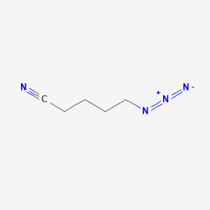 molecular formula C5H8N4 B3381175 5-Azidopentanenitrile CAS No. 21994-41-2
