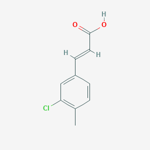 molecular formula C10H9ClO2 B3381193 3-(3-Chloro-4-methylphenyl)prop-2-enoic acid CAS No. 220353-90-2