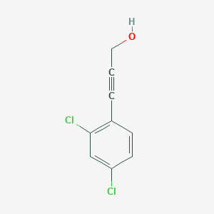 molecular formula C9H6Cl2O B3381198 3-(2,4-Dichlorophenyl)prop-2-yn-1-ol CAS No. 220707-97-1