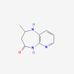 molecular formula C9H11N3O B3381238 2-Methyl-1,2,3,5-tetrahydropyrido[2,3-b][1,4]diazepin-4-one CAS No. 22123-97-3