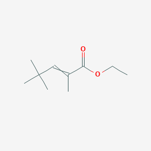 molecular formula C10H18O2 B3381241 2,4,4-三甲基戊-2-烯酸乙酯 CAS No. 22147-70-2