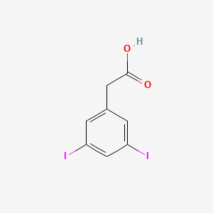 molecular formula C8H6I2O2 B3381250 2-(3,5-Diiodophenyl)acetic acid CAS No. 221700-19-2