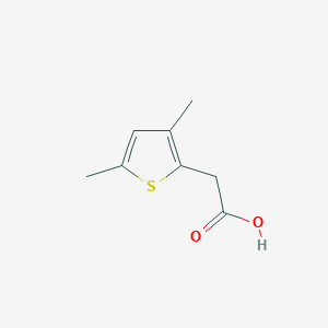 molecular formula C8H10O2S B3381267 2-(3,5-Dimethylthiophen-2-yl)acetic acid CAS No. 222553-93-7