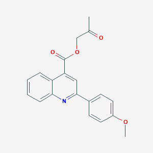 molecular formula C20H17NO4 B338127 2-Oxopropyl 2-(4-methoxyphenyl)-4-quinolinecarboxylate 