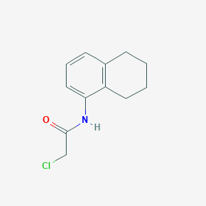 molecular formula C12H14ClNO B3381275 2-chloro-N-(5,6,7,8-tetrahydronaphthalen-1-yl)acetamide CAS No. 22302-73-4