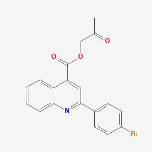 molecular formula C19H14BrNO3 B338128 2-Oxopropyl 2-(4-bromophenyl)-4-quinolinecarboxylate 