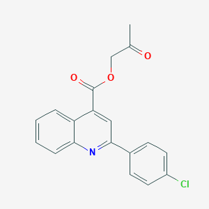 molecular formula C19H14ClNO3 B338129 2-Oxopropyl 2-(4-chlorophenyl)quinoline-4-carboxylate 