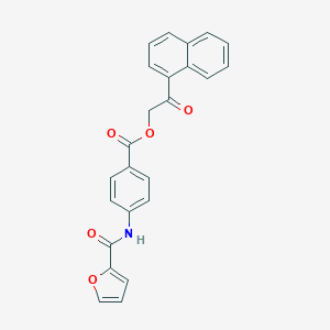molecular formula C24H17NO5 B338132 2-(1-Naphthyl)-2-oxoethyl 4-(2-furoylamino)benzoate 