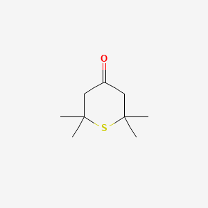 molecular formula C9H16OS B3381363 四氢-2,2,6,6-四甲基-4H-硫杂环戊-4-酮 CAS No. 22842-41-7