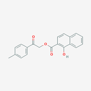 molecular formula C20H16O4 B338137 2-(4-Methylphenyl)-2-oxoethyl 1-hydroxy-2-naphthoate 