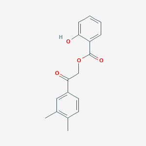 molecular formula C17H16O4 B338139 2-(3,4-Dimethylphenyl)-2-oxoethyl salicylate 