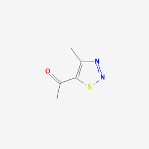 molecular formula C5H6N2OS B3381403 1-(4-Methyl-1,2,3-thiadiazol-5-yl)ethanone CAS No. 231297-64-6