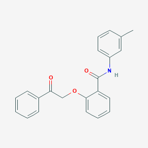 molecular formula C22H19NO3 B338141 N-(3-methylphenyl)-2-(2-oxo-2-phenylethoxy)benzamide 