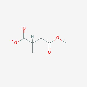 molecular formula C6H9O4- B3381414 4-甲氧基-2-甲基-4-氧代丁酸酯 CAS No. 23268-03-3