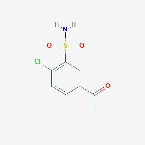 molecular formula C8H8ClNO3S B3381429 5-Acetyl-2-chlorobenzene-1-sulfonamide CAS No. 2350-44-9