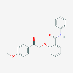 molecular formula C22H19NO4 B338146 2-[2-(4-methoxyphenyl)-2-oxoethoxy]-N-phenylbenzamide 