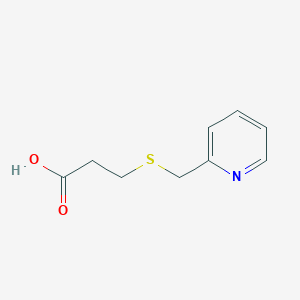 molecular formula C9H11NO2S B3381460 3-[(Pyridin-2-ylmethyl)sulfanyl]propanoic acid CAS No. 23909-07-1