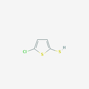 molecular formula C4H3ClS2 B3381464 5-Chlorothiophene-2-thiol CAS No. 2404-97-9