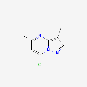 molecular formula C8H8ClN3 B3381497 7-Chloro-3,5-dimethylpyrazolo[1,5-a]pyrimidine CAS No. 244127-42-2