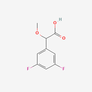 molecular formula C9H8F2O3 B3381582 2-(3,5-Difluorophenyl)-2-methoxyacetic acid CAS No. 253324-72-0