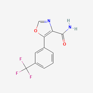 5-[3-(Trifluoromethyl)phenyl]-1,3-oxazole-4-carboxamide