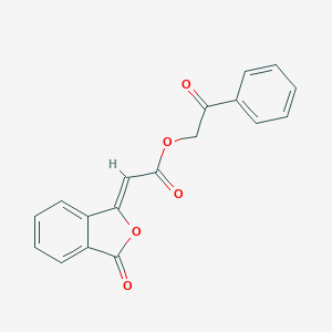 molecular formula C18H12O5 B338161 2-oxo-2-phenylethyl (2Z)-(3-oxo-2-benzofuran-1(3H)-ylidene)ethanoate 
