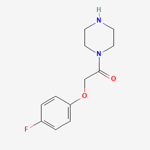 molecular formula C12H15FN2O2 B3381627 2-(4-Fluorophenoxy)-1-(piperazin-1-yl)ethan-1-one CAS No. 256943-72-3