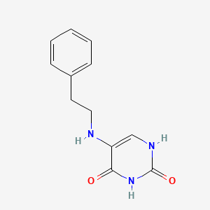 molecular formula C12H13N3O2 B3381654 5-(Phenethylamino)uracil CAS No. 25912-34-9