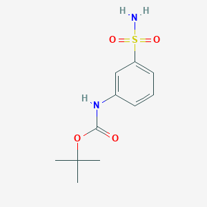 molecular formula C11H16N2O4S B3381666 叔丁基3-磺酰氨基苯基氨基甲酸酯 CAS No. 259537-18-3