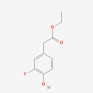 molecular formula C10H11FO3 B3381669 Ethyl 2-(3-fluoro-4-hydroxyphenyl)acetate CAS No. 259543-80-1