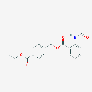 molecular formula C20H21NO5 B338169 4-(Isopropoxycarbonyl)benzyl 2-(acetylamino)benzoate 