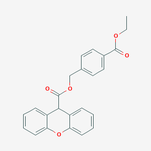 molecular formula C24H20O5 B338171 4-(ethoxycarbonyl)benzyl 9H-xanthene-9-carboxylate 