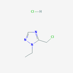 molecular formula C5H9Cl2N3 B3381715 5-(氯甲基)-1-乙基-1H-1,2,4-三唑盐酸盐 CAS No. 265644-02-8