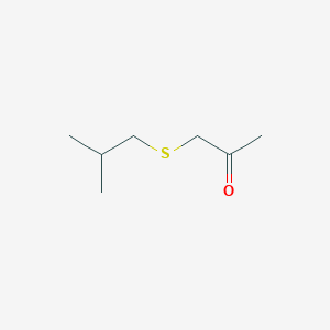 molecular formula C7H14OS B3381722 1-[(2-Methylpropyl)sulfanyl]propan-2-one CAS No. 26728-61-0