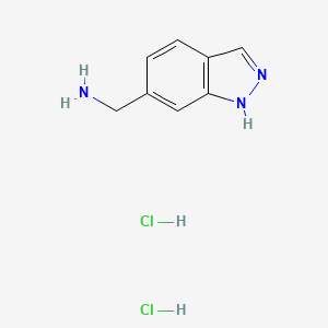 molecular formula C8H11Cl2N3 B3381730 (1H-Indazol-6-yl)methanamine dihydrochloride CAS No. 267413-23-0