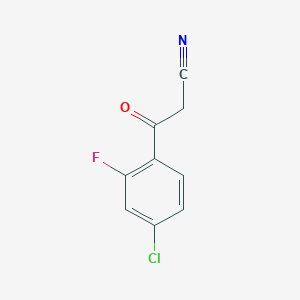 molecular formula C9H5ClFNO B3381745 3-(4-Chloro-2-fluorophenyl)-3-oxopropanenitrile CAS No. 267880-83-1