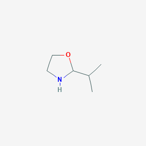 molecular formula C6H13NO B3381762 2-Isopropyltetrahydro-1,3-oxazole CAS No. 27035-32-1