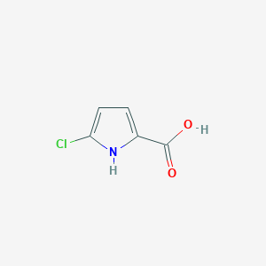 molecular formula C5H4ClNO2 B3381839 5-chloro-1H-pyrrole-2-carboxylic acid CAS No. 27746-04-9