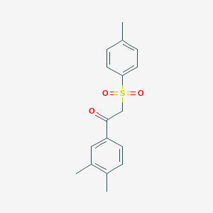 molecular formula C17H18O3S B338184 1-(3,4-Dimethylphenyl)-2-[(4-methylphenyl)sulfonyl]ethanone 