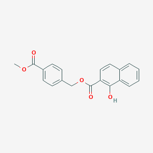 molecular formula C20H16O5 B338186 4-(Methoxycarbonyl)benzyl 1-hydroxy-2-naphthoate 