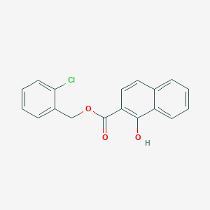 molecular formula C18H13ClO3 B338189 2-Chlorobenzyl 1-hydroxy-2-naphthoate 